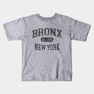 Bronx NY Vintage Distressed Retro Print Kids T-Shirt